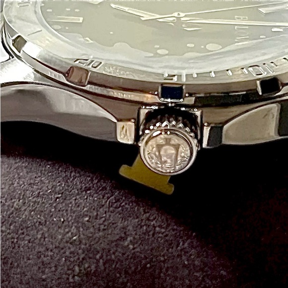 Bulova Men’s Marine Star 96B377 Chronograph Watch Silver-Tone 45mm NWT - Picture 9 of 15